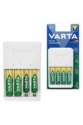 Plug AA/AAA Kalem Pil Şarj Cihazı Aleti - 4 Adet 2100mAh AA HR6 NI-MH Şarj Edilebilir Pil Hedi Image 0