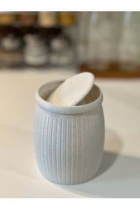 Çöp Kutusu V3 Masaüstü - Mutfak - Banyo - Açılır Kapanır - Mermer Beyazı - 15CM Image 4