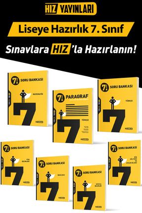 7.Sınıf Tüm Dersler Soru Bankası Seti Güncel Baskı 7 kaynak Image 0