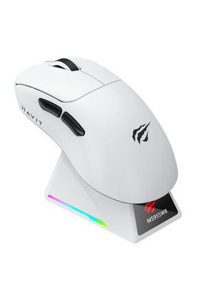 Gamenote MS955WB PAW3311 22.000 DPI RGB Oyuncu Mouse 2.4GHz +Bluetooth +Ekranlı Şarj İstasyonu Image 0