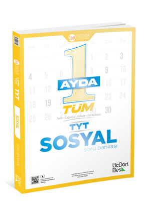 345 - 1 Ayda Tüm TYT Sosyal Soru Bankası -2025 mod Image 0
