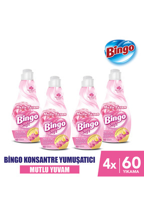 Soft Konsantre Çamaşır Yumuşatıcısı Mutlu Yuvam 1440 ml X 4 Adet Image 0