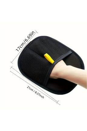 Çift Taraflı Statik Kedi Köpek Tüy Temizleme Eldiveni Giy siler, Mobilyalar ,Halılar 24x18 cm Image 1