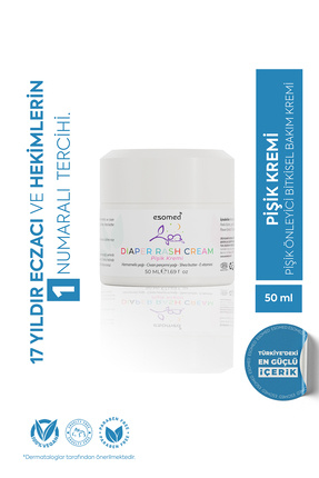 Bebek Pişik Önleyici Krem 50 ml – %15 Çinko Oksitli, Bitkisel Nemlendirici ve Koruyucu Image 0