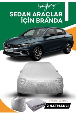 Sedan Araçlara Uyumlu Premium Kalite Oto Araba Brandası - Örtüsü Image 0