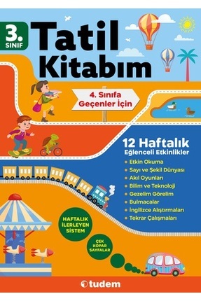 Tudem 3. Sınıf Dan 4. Sınıfa Geçenler İçin Tatil Kitabım 12 Haftalık Image 0