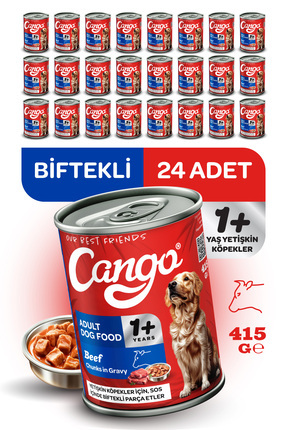 Yaş Yetişkin Köpek Maması Etli 415GR 24Lü Image 0