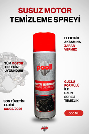 Susuz Motor Temizleme Spreyi 500ml Yüksek Basınçlı Image 0