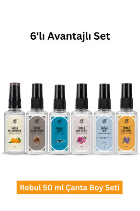 Dark + Bouquet + Aqua + Ice + Mandarine+ lavanda Kolonya 50 Ml Image 0