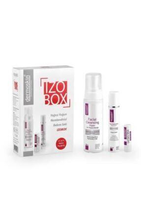 İzobox Bakım Seti Yüz Yıkama Köpük 200ml Nemlendirici Krem 50ml Lip Stick 3,9g Image 0
