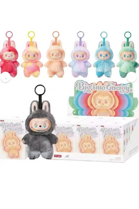 Tivens Popmart Labubu The Monsters Lisa Seme Heart Macarrr Vinyl Base Series Trendy Toy Decorations Image 0