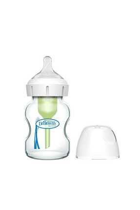 Dr Brown's Geniş Ağız Antikolik Options+ Cam Biberon 150 Ml Şeffaf Image 0