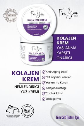 Dolgunlaştırıcı, Yaşlanma Ve Kırışıklık Karşıtı Anti-aging Etkili Collagen Cilt Bakım Kremi 50 ml Image 0