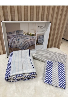 DUYGU HOME COLLECTİON ROSE BEJ RANFORCE TEK KİŞİLİK LÜKS NEVRESİM TAKIMI Image 0