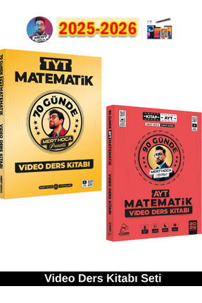 2026 70 Günde Tyt Matematik-25-26 90 Günde Ayt Matematik Video Ders Kitabı Seti+Kalem Image 0