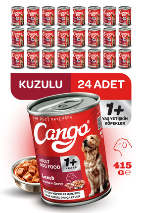 Yetişkin Yaş Köpek Maması Kuzu Etli 415Gr 24Lü Image 0