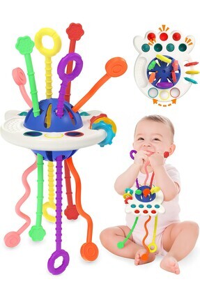 UFO Eğitici Duyusal Aktivite Oyuncağı - 1-3 Yaş Yürümeye Başlayan Çocuklar Için Montessori Seti Image 0