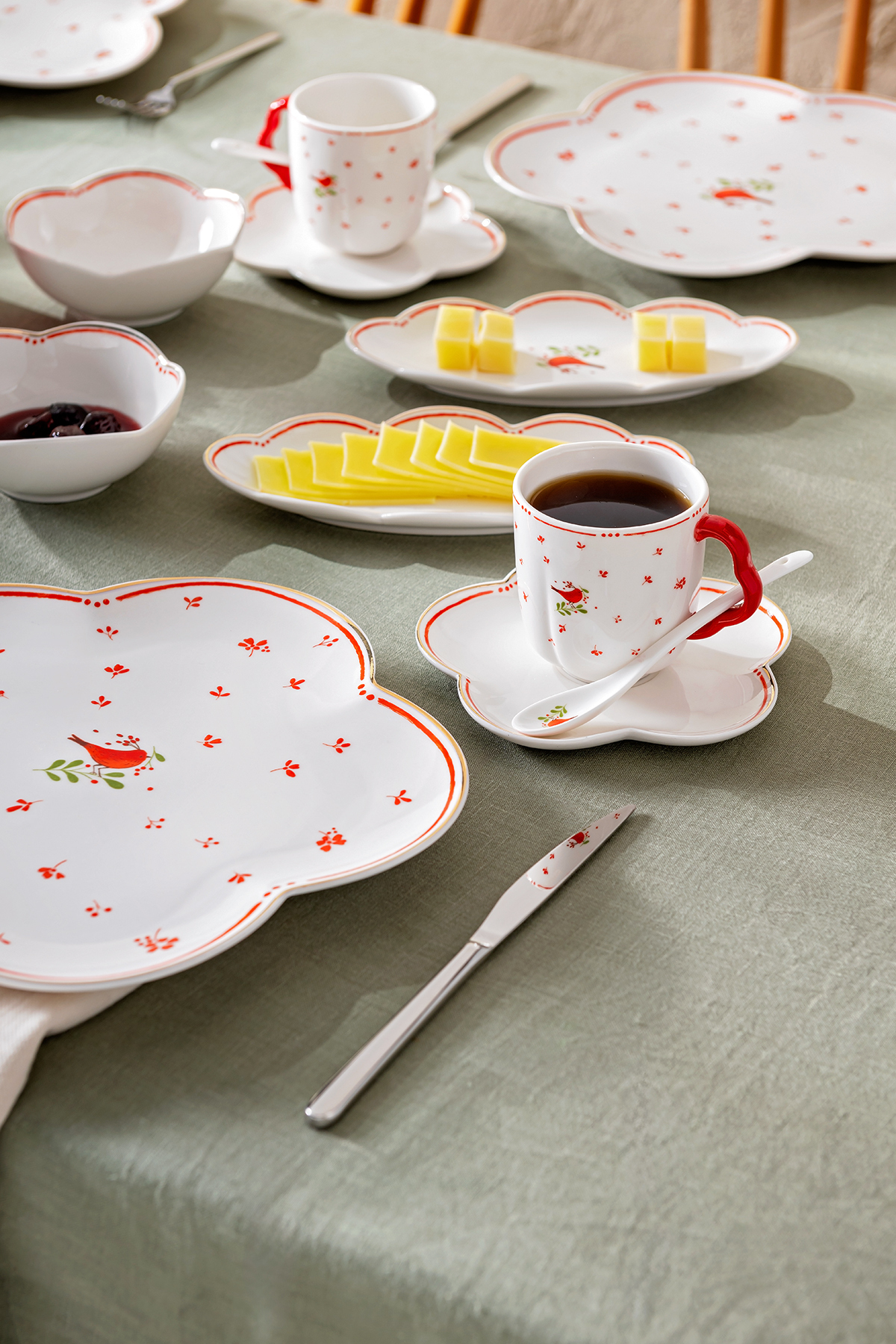 Myna Porcelain 32 قطعه 6 نفره صبحانه