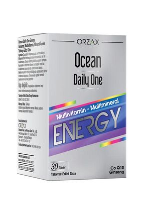 Orzax Daily One Energy Ginseng CoQ10 30 Tablet Image 0