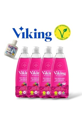 Premium Sıvı Bulaşık Deterjanı Orman Meyveleri 750 ml X4+ Sıvı Cep Sabunu Image 0