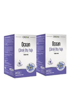 Orzax Ocean Çörek Otu Yağı 1000 Mg 60 Kapsül | Ikincisi Hediye Image 0