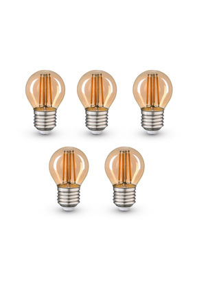 Dekoratif 4w Ga45 Amber 5'li Rustik Led Ampul Image 0