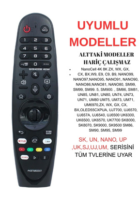 Ses Komutlu Ve Air Mouseli Sihirli Kumanda Mr20,mr19,mr18 Uyumlu Image 0