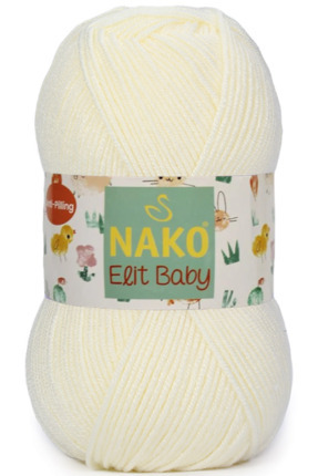 Elit Baby Tüylenmez Bebek Yünü 300 Ekru Image 0