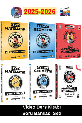 70 Günde Tyt Mat Soru-Video+90 Günde Ayt Mat Soru-Video-60 Günde Tyt-Ayt Geo. Soru-Video Kitabı Image 0