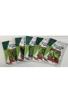 Çoker 10 gr. 5'li Set Marul Dereotu Maydonoz Roka Tere Image 0