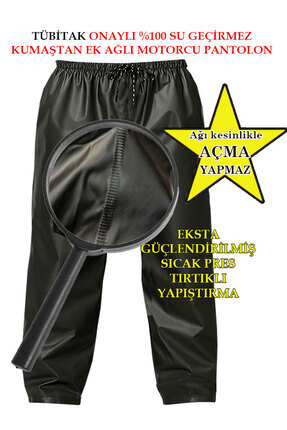 Motorcu Su Geçirmez Ekstra Ağlı Tek Alt Pantolon %100 Su Geçirmez Dikişsiz Sıcak Tırtıklı Yapıştırma Image 0
