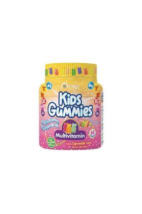 Dnz Kids Gummies Multivitamin İçeren Çiğnenebilir Karışık Meyve Aromalı Takviye Edici Gıda 60 Gumies Image 0