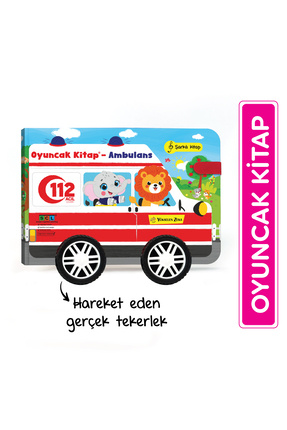 Oyuncak Kitap - Ambulans (Gerçek Tekerlekli) Image 0