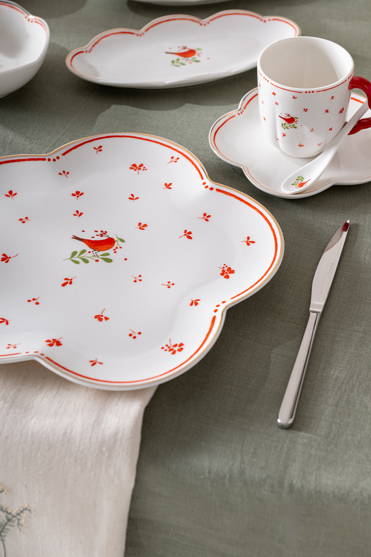 Myna Porcelain 32 قطعه 6 نفره صبحانه