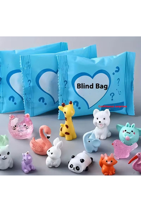 Miniş hayvanlar Sevimli miniş figür rasgele 1 adet süpriz paket Image 0