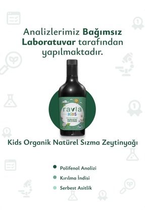 Kids Yüksek Polifenollü Organik Naturel Sızma Zeytinyağı - 500ml Image 0