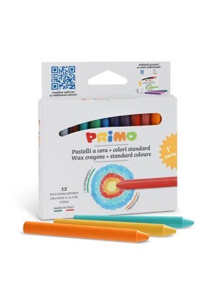 PRİMO BALMUMU BOYA KALEMİ 12 RENK 9X85 MM Image 0