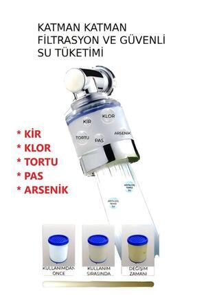 Pas Tortu Klor Kireç Önleyici Musluk Başlığı Pamuk Filtreli Ve Su Tasarruflu Musluk Başlığı Ucu Image 0