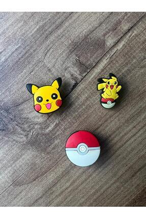 Jibbitz Terlik Süsü 3 ADET Pokémon set Image 0