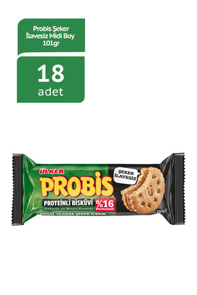 PROBİS ŞEKER İLAVESİZ MİDİ BOY 101GX18 ADET Image 0