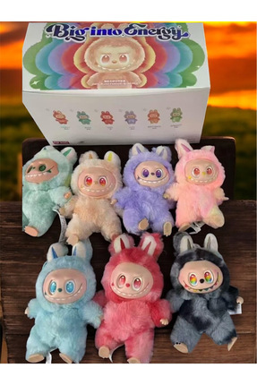 Labubu Peluş Premium Kalite 6 lı Set Halinde Sürpriz Renklerle Image 0