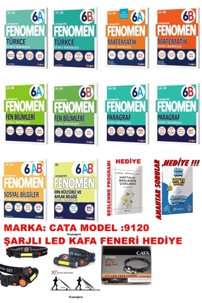 2025-2026 MÜFREDAT GÜNCEL FENOMEN 6.SINIF A-B SERİSİ ÇÖZÜMLÜ SORU BANKASI TÜM DERSLER FULL +3 HEDİYE Image 0