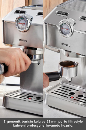 Coffee Art 1101 Süt Köpürtücülü 20bar Basınçlı Espresso Latte Cappuccino Americano Mak. 1,5l Image 4