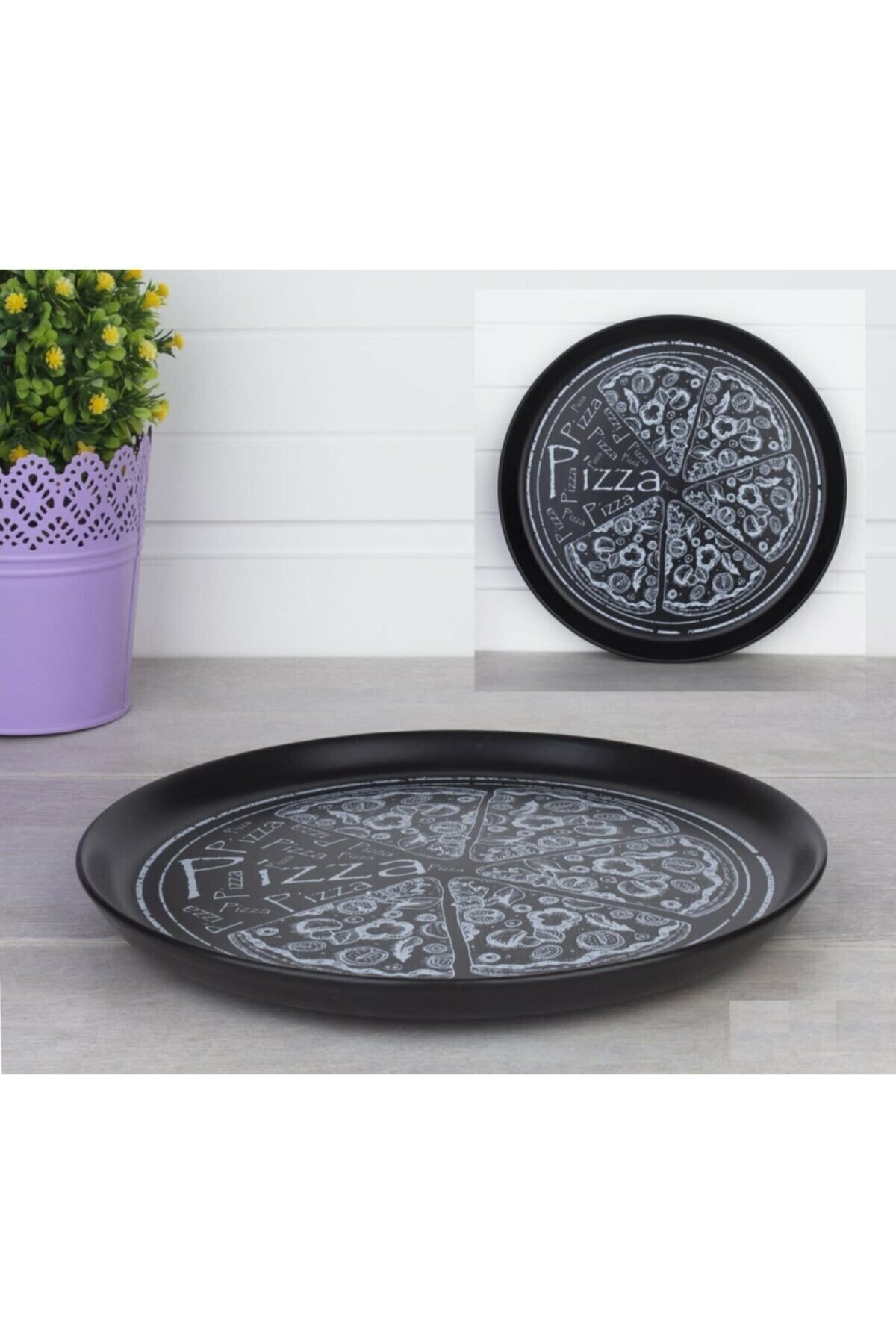 ZucciHome Siyah Pizza Tabağı