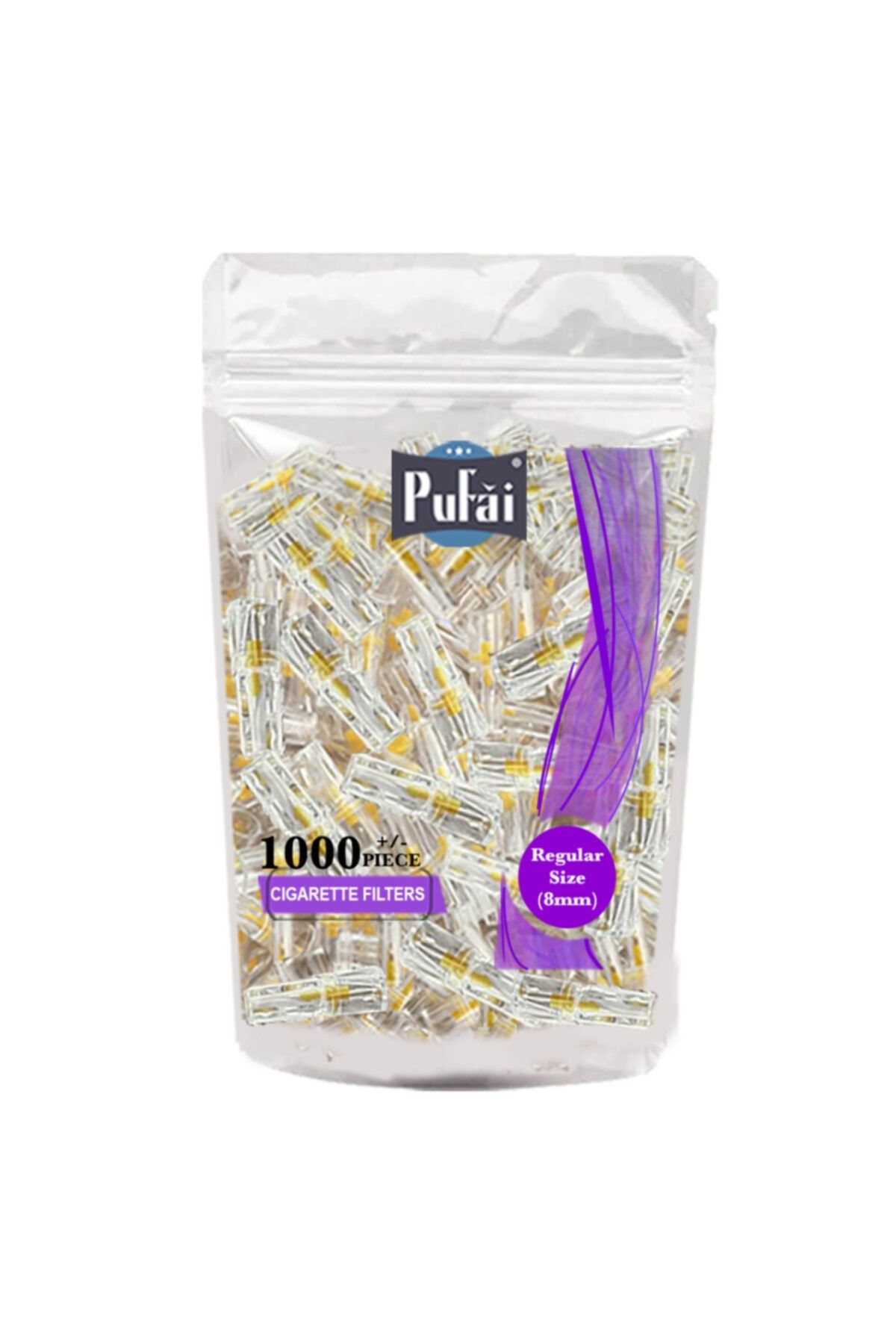 Pufai Sigara Ağızlığı Normal Boy Tar Süzen 8 Mm Uyumlu Filtre 1000 Adet 1 Paket