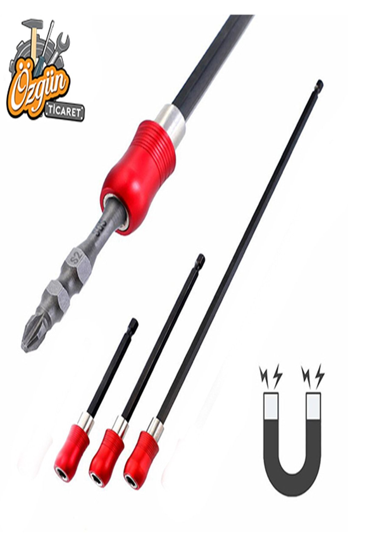 Yu Su Tools Transformacion 6 10 15 Cm 3 Lü Bits Uzatma Adaptörü Paketli Bits
