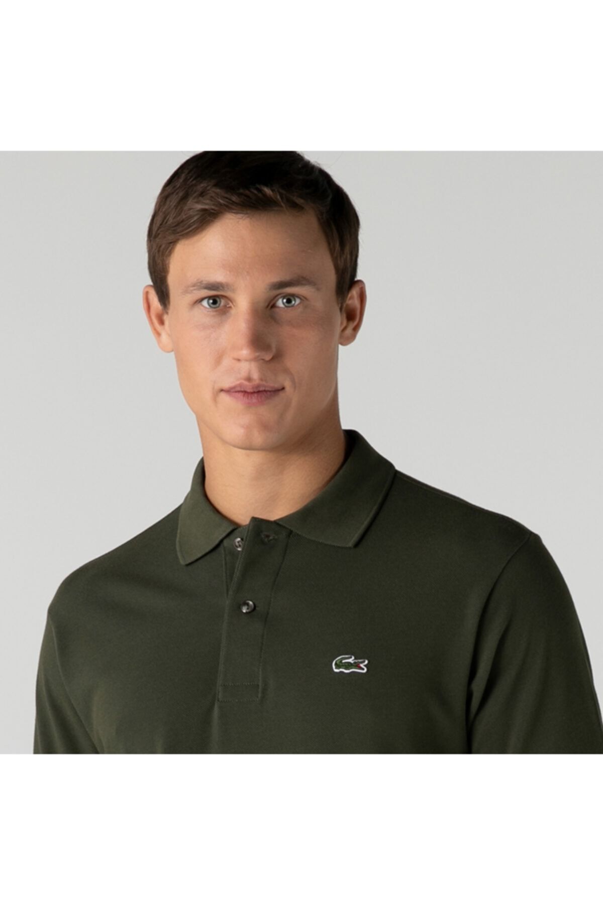 Lacoste Erkek Classic Fit L1212 Haki Polo