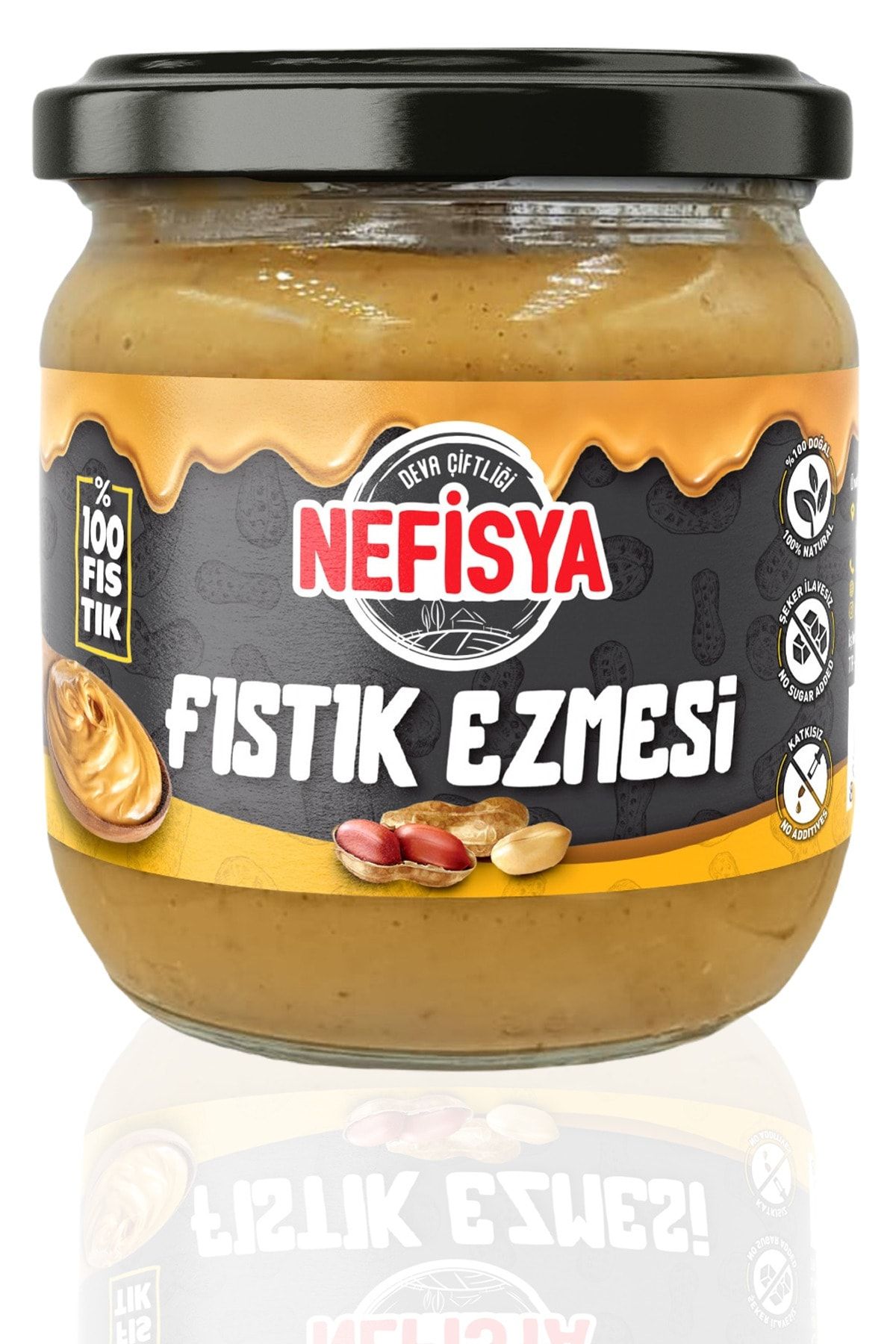 Deva Çiftliği %100 Fıstık Ezmesi (KATKISIZ, ŞEKERSİZ) 300gr