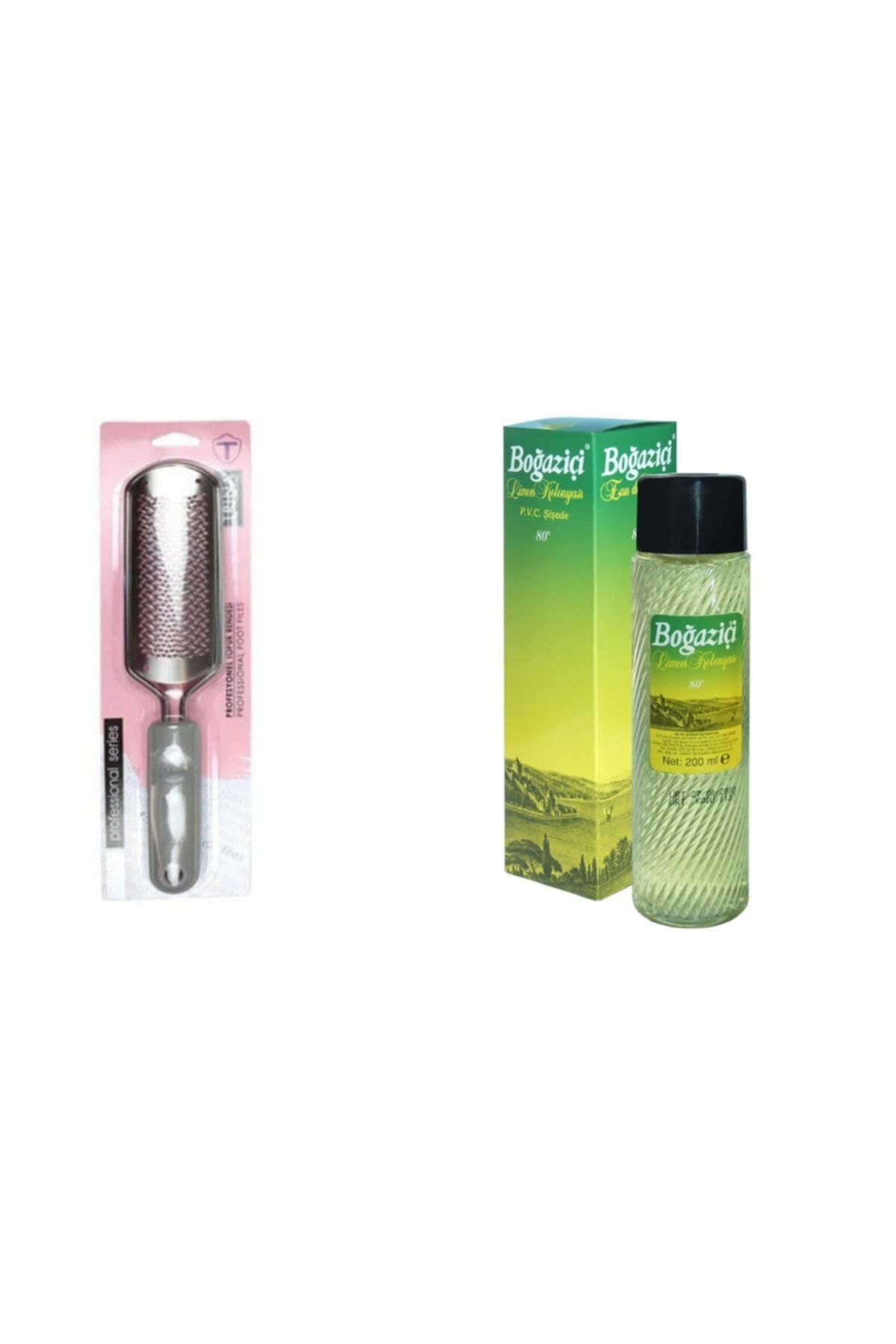 Trina Profesyonel Çelik Topuk Rendesi Törpü 0022 + Boğaz Içi 200ml Kolanya