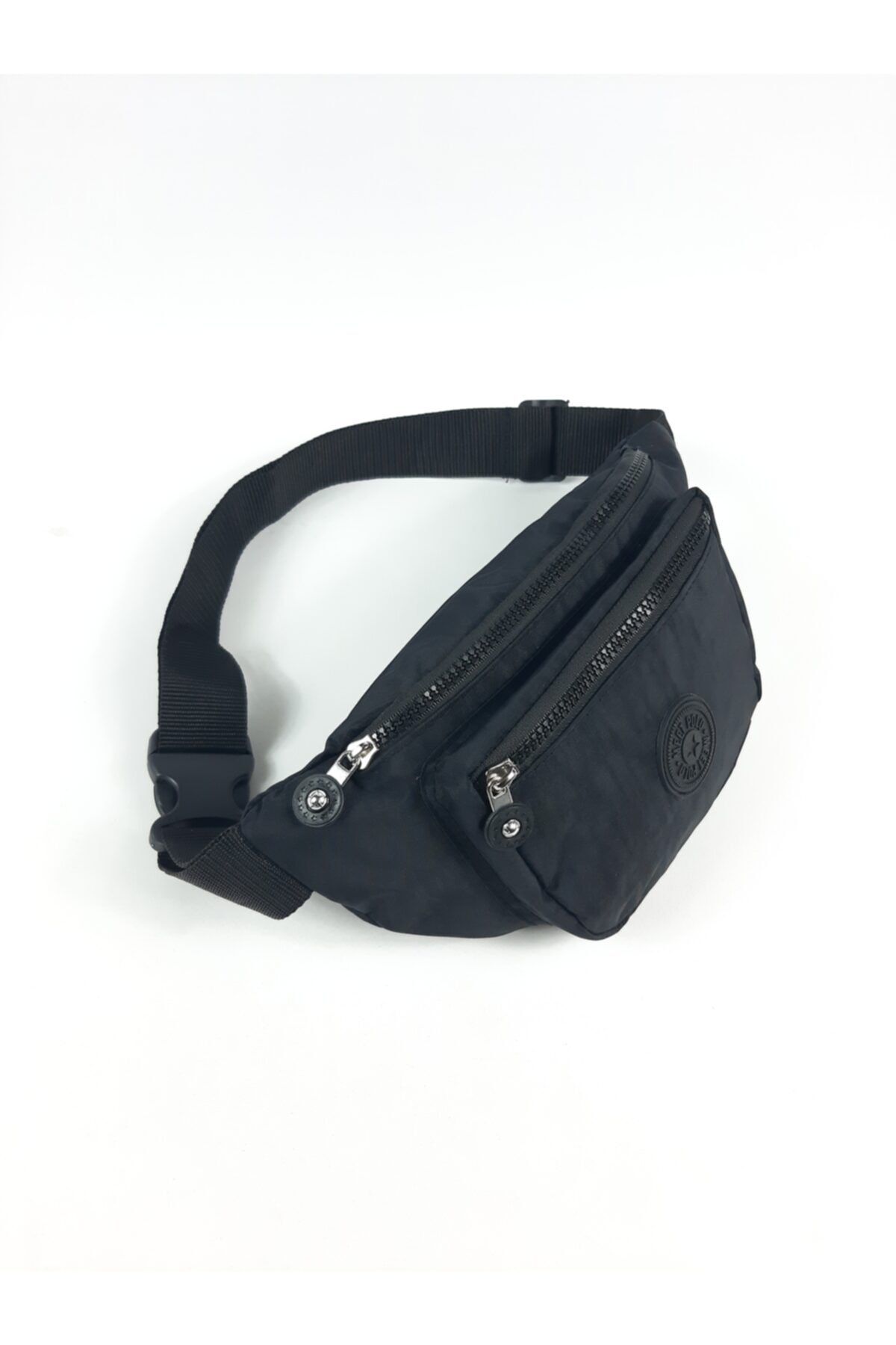 Altınay Su Geçirmez Siyah Klinkır Kumaş Unisex Bel Çantası Freebag 24 X 13cm Ölçülerinde